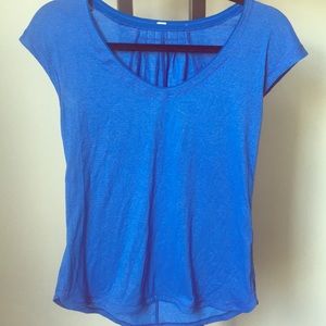 Blue Lulu lemon workout top